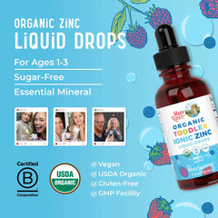 Organic Toddler Ionic Zinc Liquid Drops
