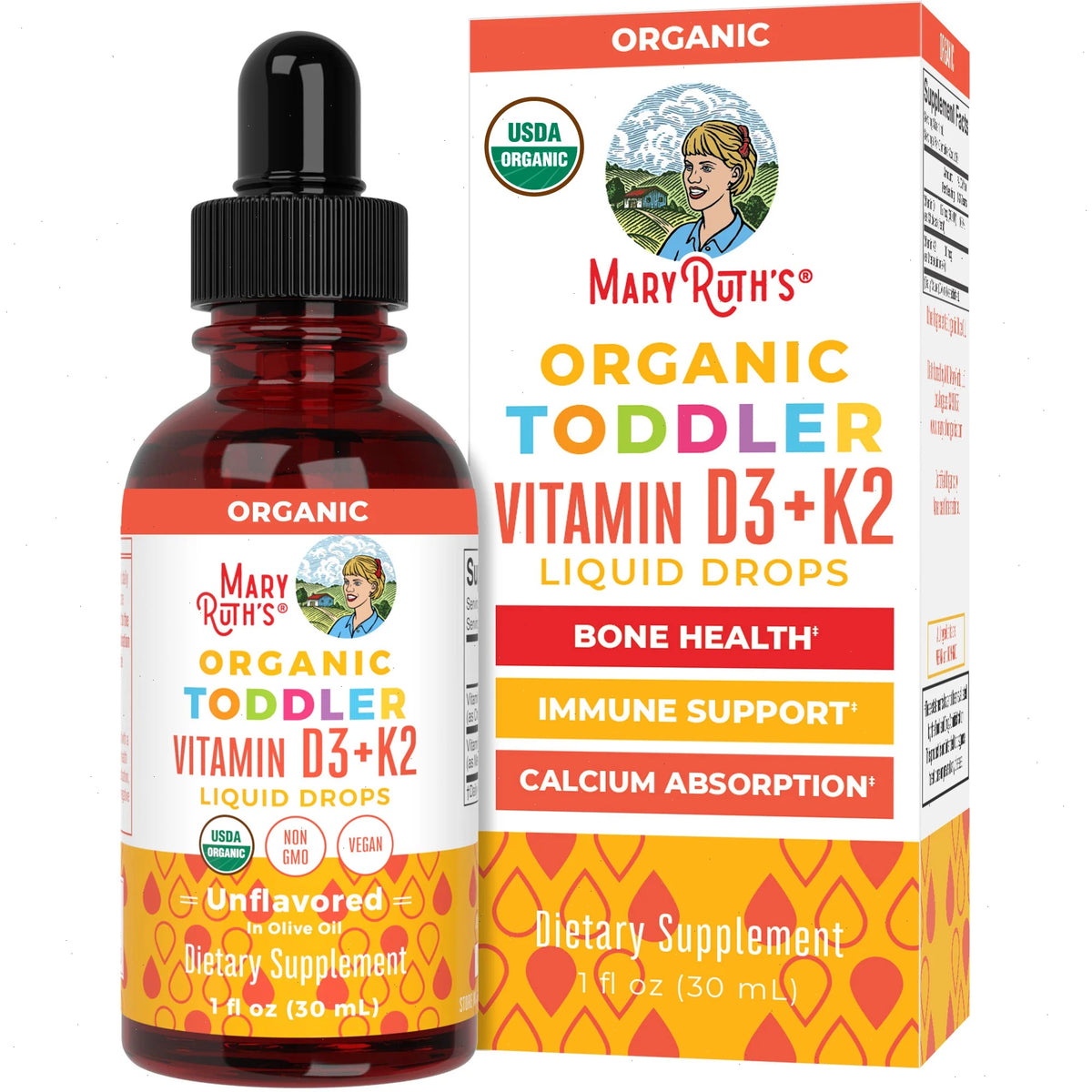 Toddler Vitamin D3+K2 Liquid Drops